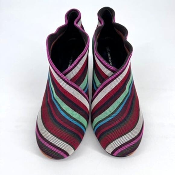 United Nude Boots Fold Mid Multi Color Ankle Bootie Size 9 EU 40 - Picture 2 of 9